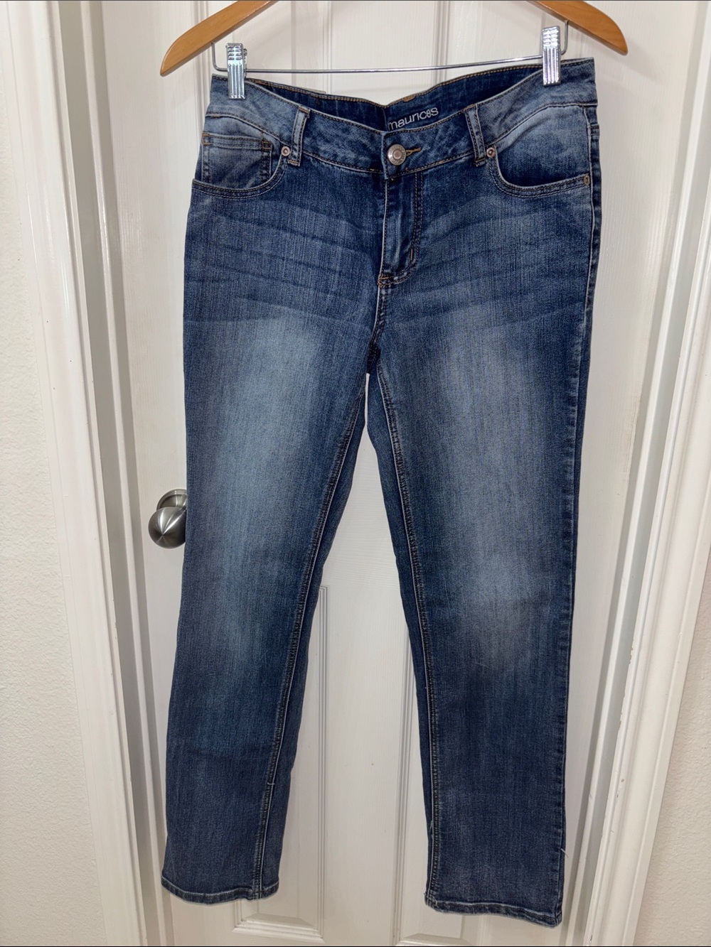 Maurices Dark Wash Straight-Leg Jeans
